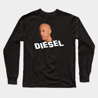 Vin Diesel - Inscription Diesel - Digital art #9 Long Sleeve T-Shirt